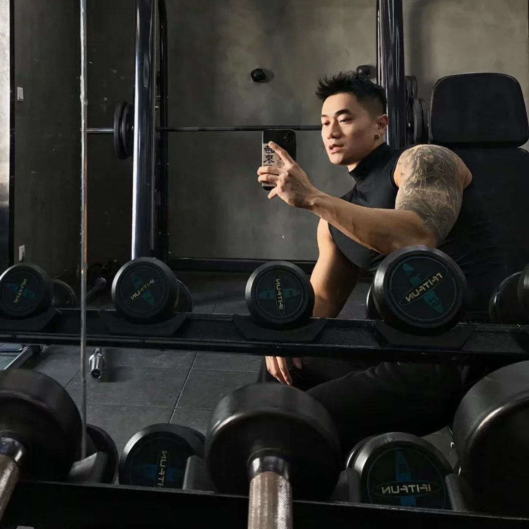 Мужская одежда для фитнеса однотонная Спортивная футболка без рукавов