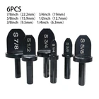 Набор сверл для расширителя труб, 6 шт., набор инструментов для развертывания медных труб кондиционера, набор сверл 14-78 дюйма, инструмент для развальцовки, инструменты для ремонта