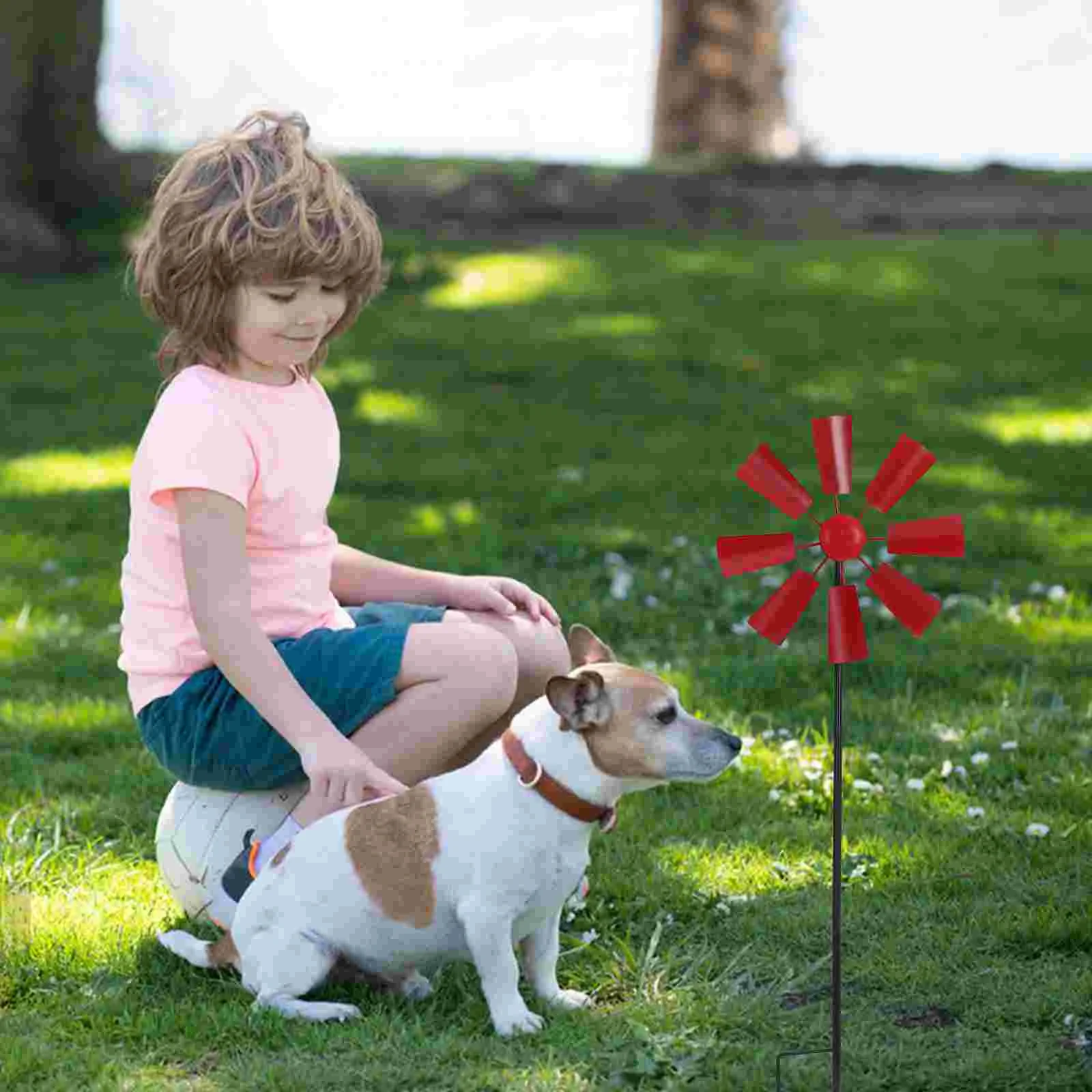 Вращающаяся ветряная мельница для двора винтового парка вертушка декор растений