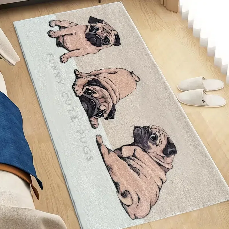

Dog Area Rug, Cartoon Animal Door Mat, Floor Mat, Bedroom Rug, Home Decor