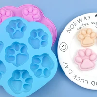 7 even size cat claw diy dessert mold silicone cake mold home baking chocolate chip cookies for childrens party fondant mold
