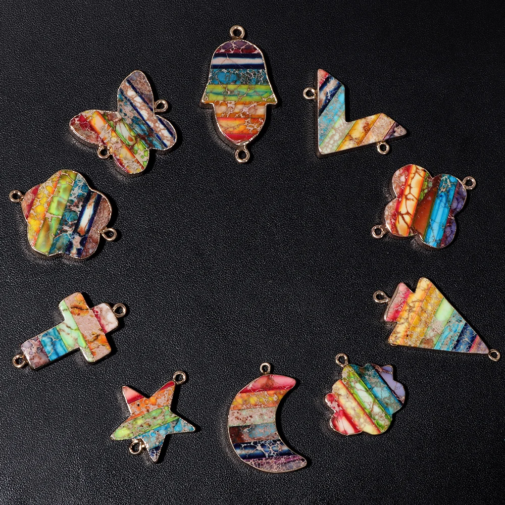 Подвеска из натурального Императорского камня 7 чакр |