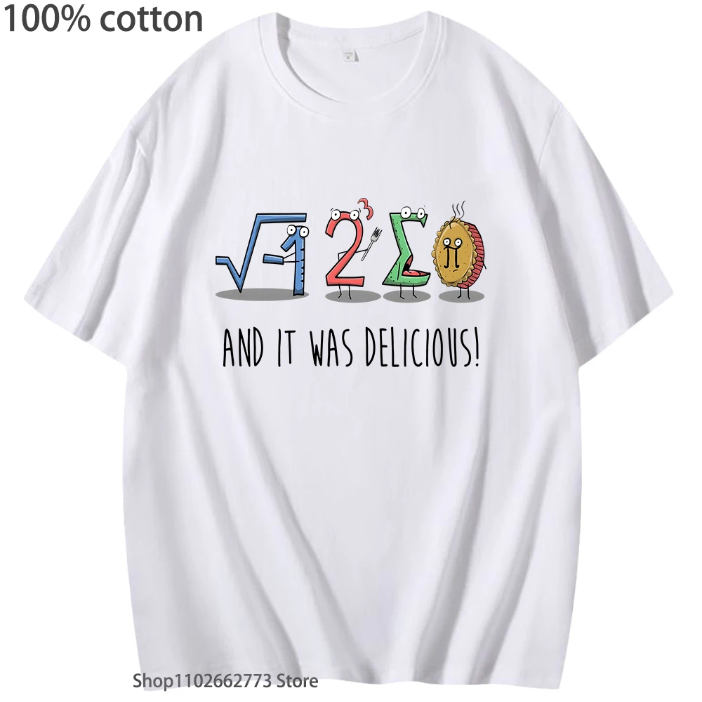 I 8 Sum Pi Math Teacher Gift Apparel T-Shirt Funny Graphic T Shirt Men's T-Shirts Summer Women Clothes 100% Cotton Tees O-Neck