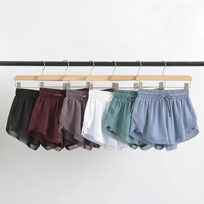 Women Gym Fitness Workout Shorts  Soft Quick Dry  Sport Shorts High Waist Sport Fitness Running Shorts