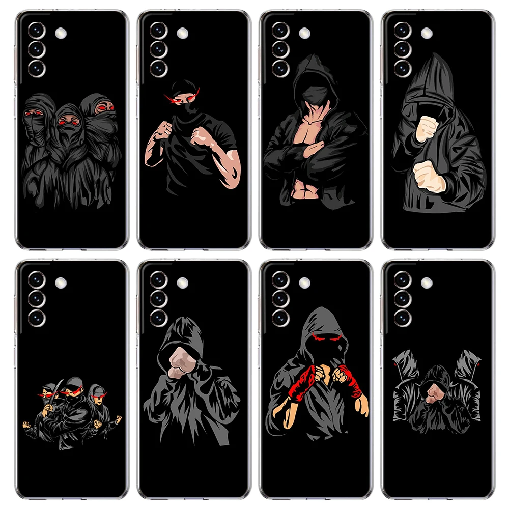

Martial Arts Boy Case for Samsung S23 S22 S21 S20 Ultra S20 FE S9 S8 M22 M32 M31 S10 S10E Note 20 Plus 5G Transparent Shell Bag