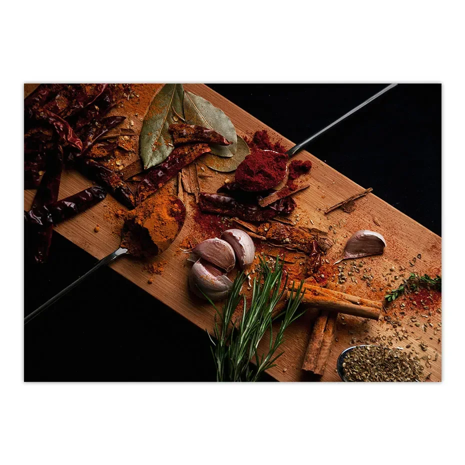 Травы и специи постер печать на холсте картины для кухни ресторана еды постеры