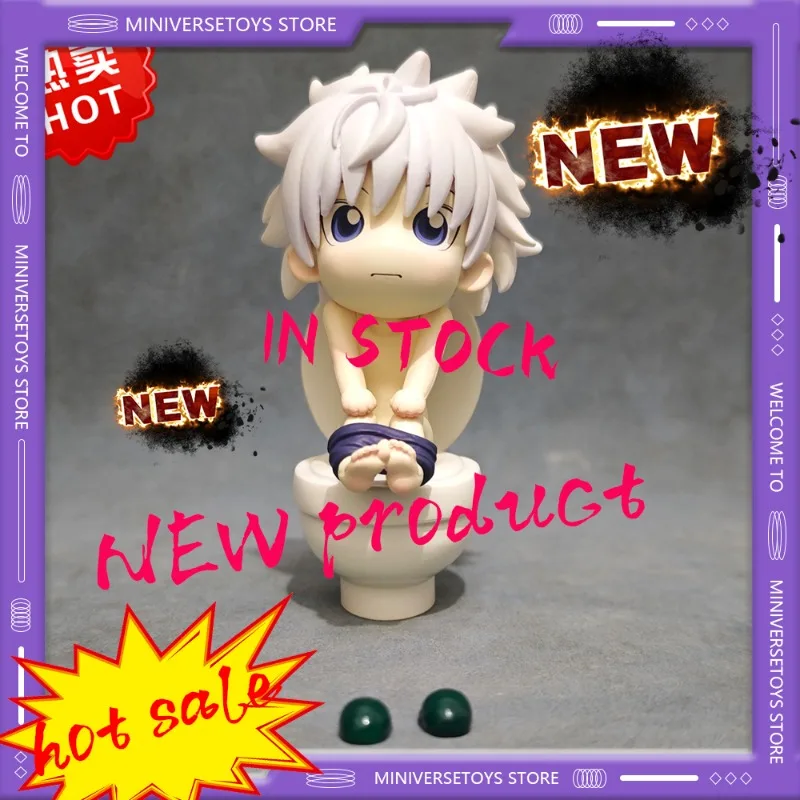 Фото KILLUA ZAOLDYECK GK аниме фигурки магнитная намагниченная фигурка Giggle мини-студийные фигурки для туалета Коллекционная модель игрушки подарки №1