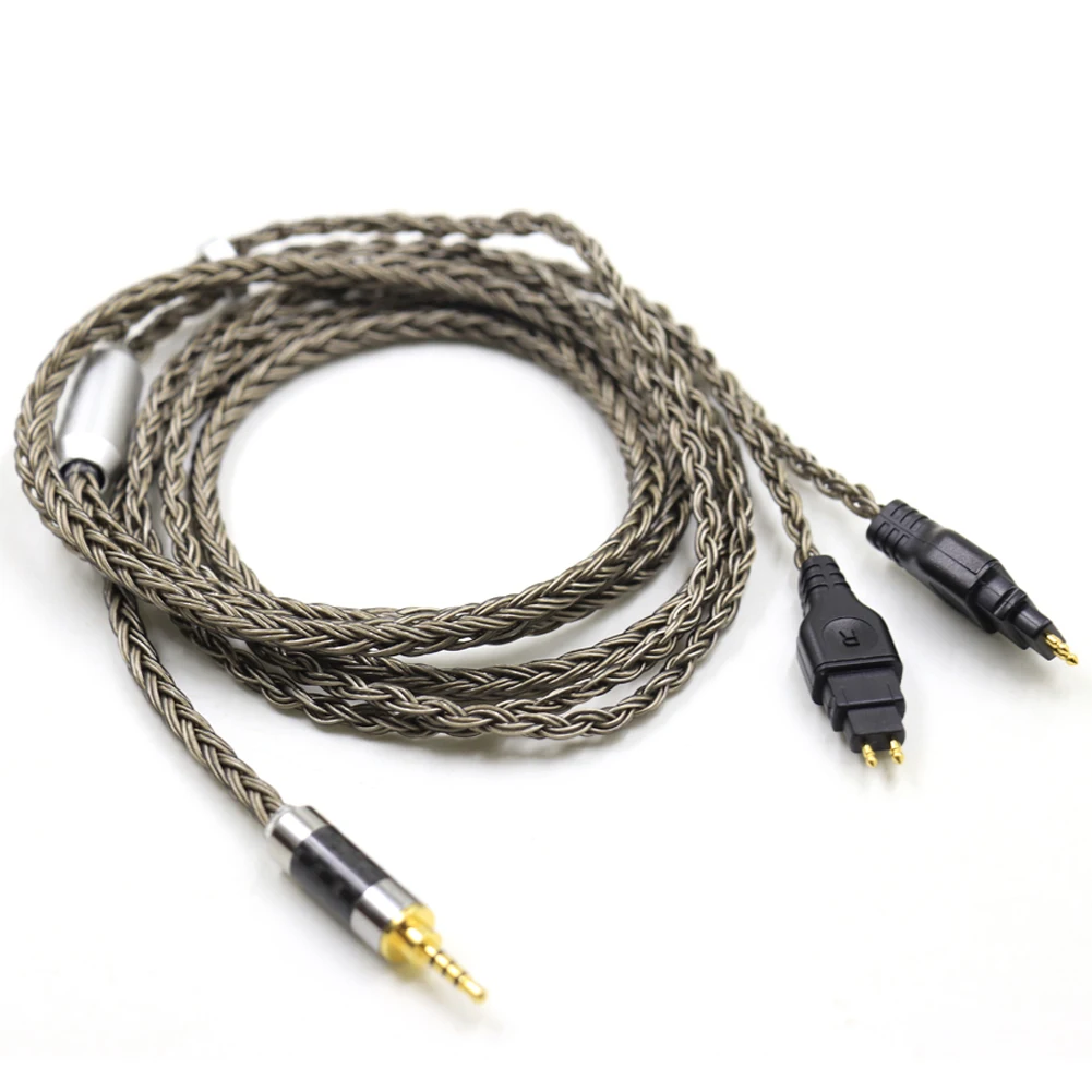 Haldane Gun-Color 16-ядерный посеребренный сменный кабель для наушников SENNHEISER HD600 HD650 HD600s