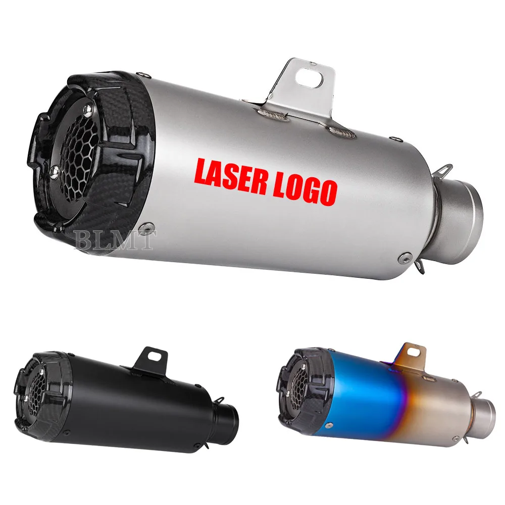 

51 мм Универсальный мотоцикл углеродное волокно sc выхлопной модифицированный проект глушитель труба для Z900 MT07 R3 R25 MT09 Z400 DUKE 390 RC390