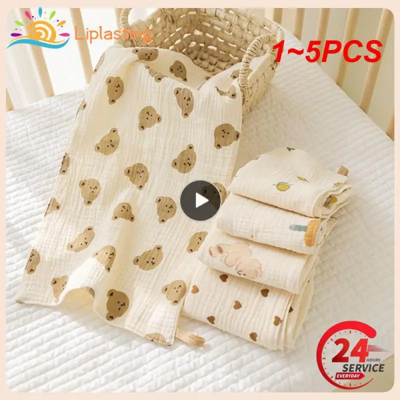 

1~5PCS Muslin Swaddle Cotton Blanket Summer Printed Baby Newborn Babies Stuff Blankets & Swaddles Muslin Squares Quilt Crib