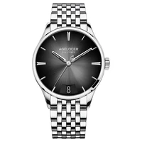 mechanical watch agelocer business mens watches top brand luxury 316l steel automatic watch men clock waterproof 40mm watch