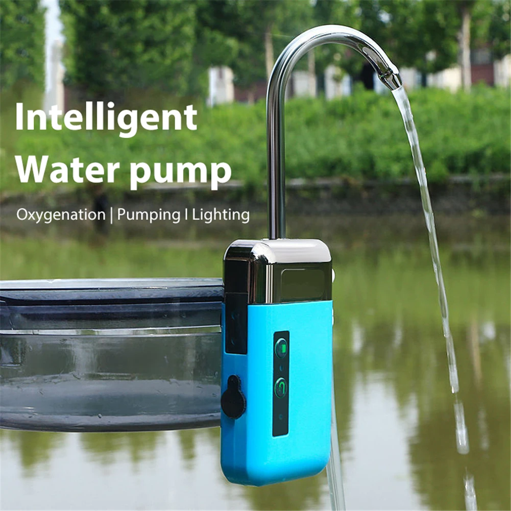 

Oxygen Pump Multifunctional 2000ma Fishing Accessories Water Dispenser Oxygenation Pump Rechargeable Fishing Tools Portable