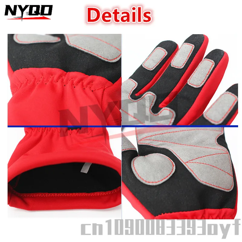 Гоночные перчатки Motorcross новые для автомобиля F1 дышащие силиконовые Нескользящие