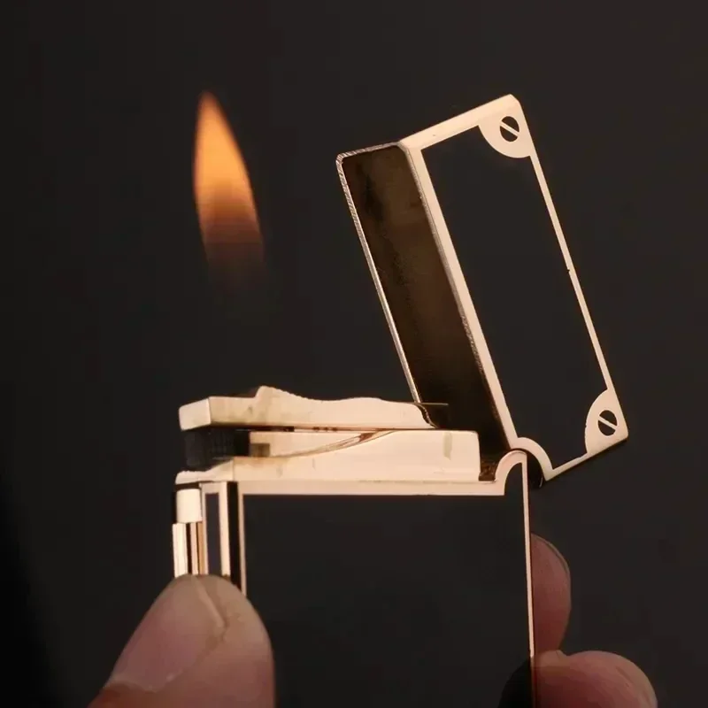Настоящая стальная тональная громкая зажигалка газовая надувная металлическая