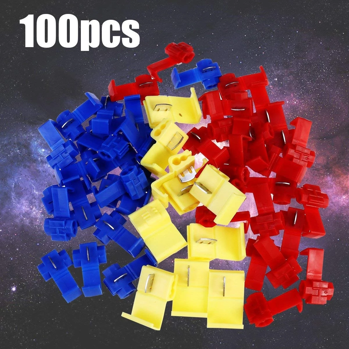 

20/40/60/100 шт. 22-18 калибр, двойные штекерные разъемы, быстроразъемный соединитель, соединитель для электрического провода