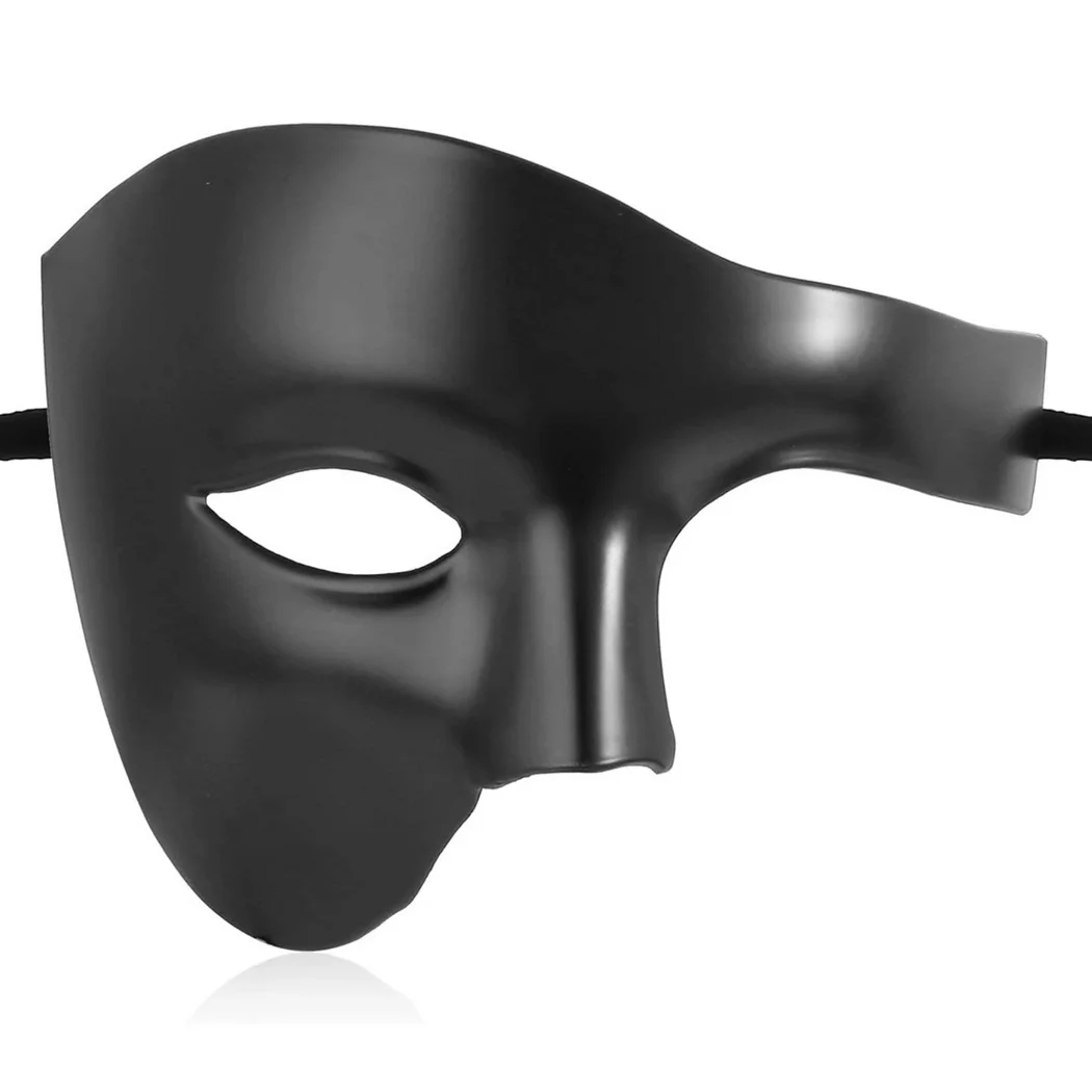 

Черная полумаска Призрак оперы