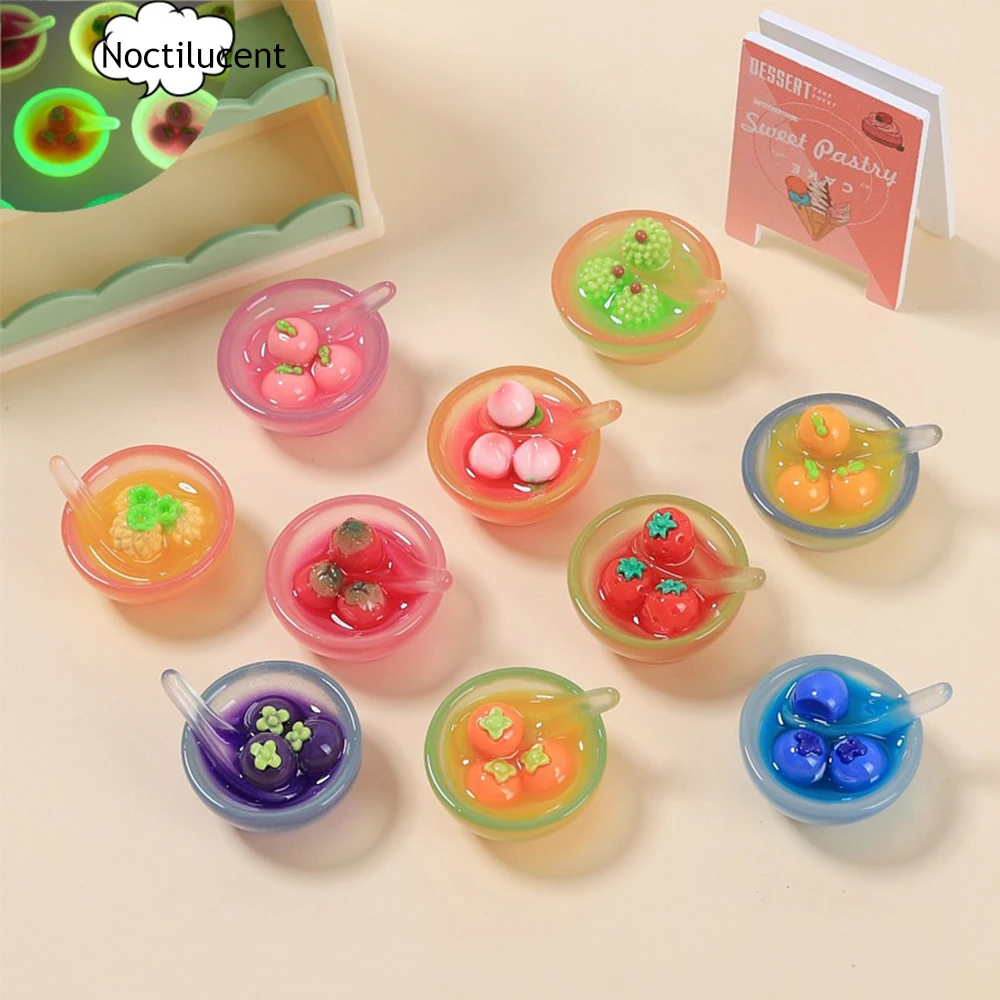 2 шт. серебристые фруктовые миски серии миниатюрные кабошоны из смолы с плоской