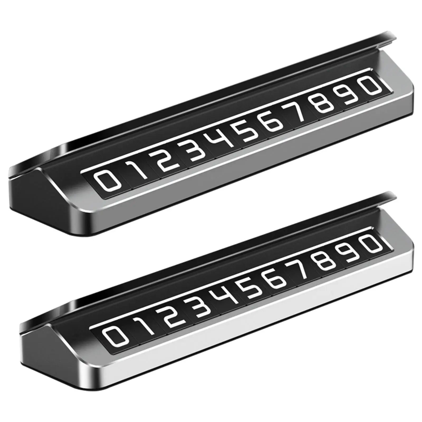 

Металлический автомобильный временный телефон, магнитные креативные автомобильные украшения, скрытая табличка с номером