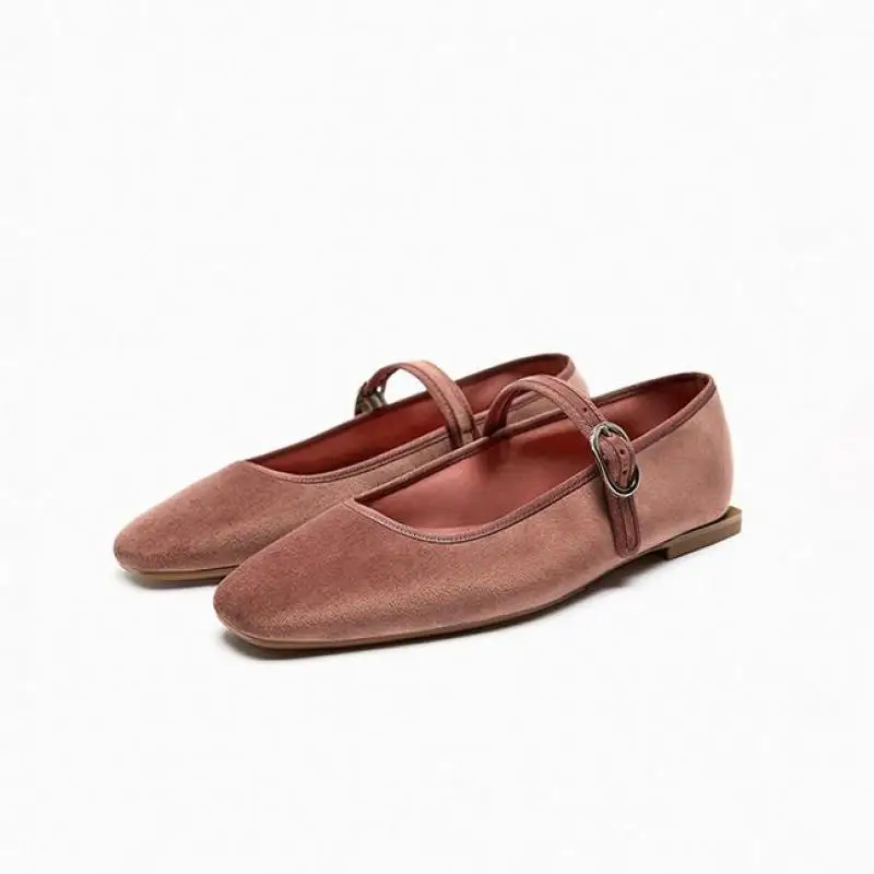 Sprinf осень 2022 новые балетки с квадратным носком для девочек милый стиль женские