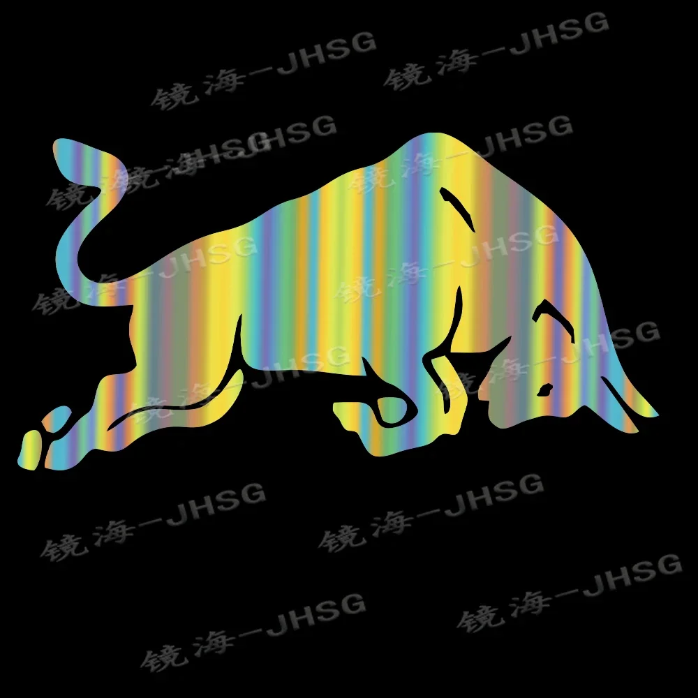 Angry Bull забавная автомобильная наклейка водостойкая виниловая наклейка настраиваемая виниловая красная/черная наклейка в форме автомобиля