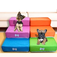2 layers pet dog stairs dog ladder breathable dog ramp mesh material dog house pet products portable small dogs puppy sofa bed