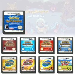 

Video Games Cartridge NDS Game Console Card for Nintendo DS 2DS 3DS pPokemon Mystery Dungeon Ranger Games Series