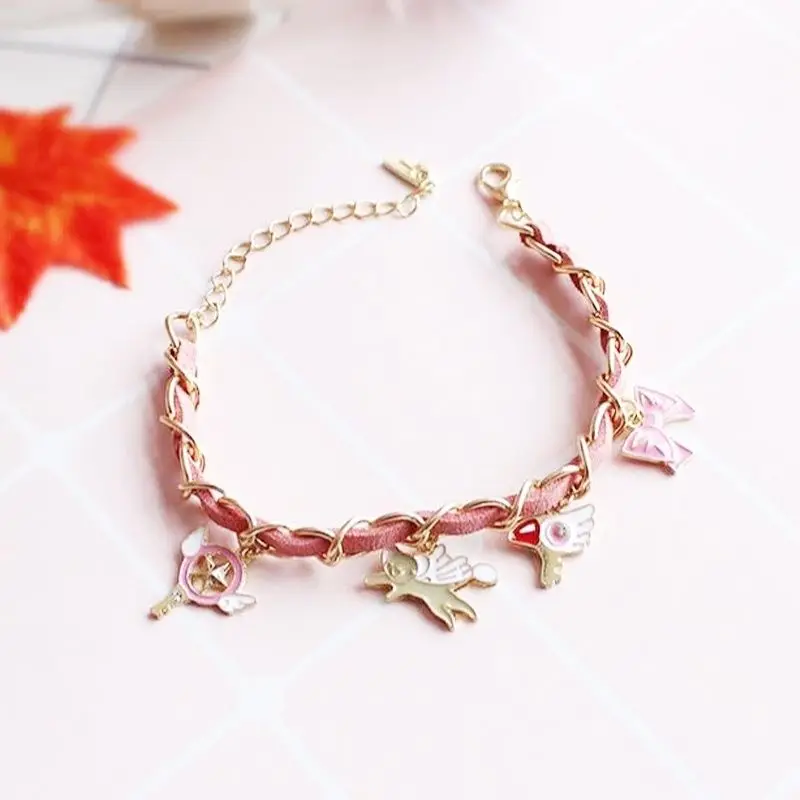 Аниме карточка Captor браслет с Сакурой карточная Обложка Sakura Clow подвеска KINOMOTO