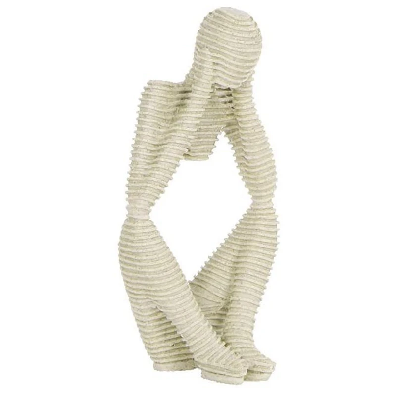 Абстрактная скульптура статуя мыслителя песчаник смола для отеля дома рабочего