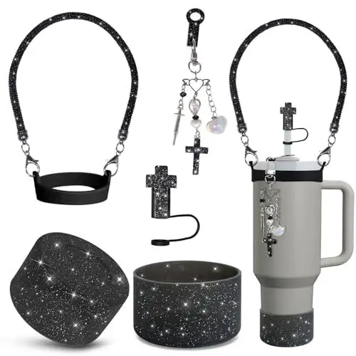 

Блестящая красная цепочка для стакана Стэнли