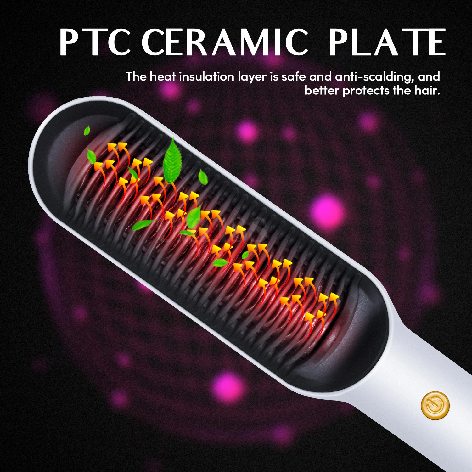 Расческа для выпрямления бороды плойка многофункциональная расческа волос
