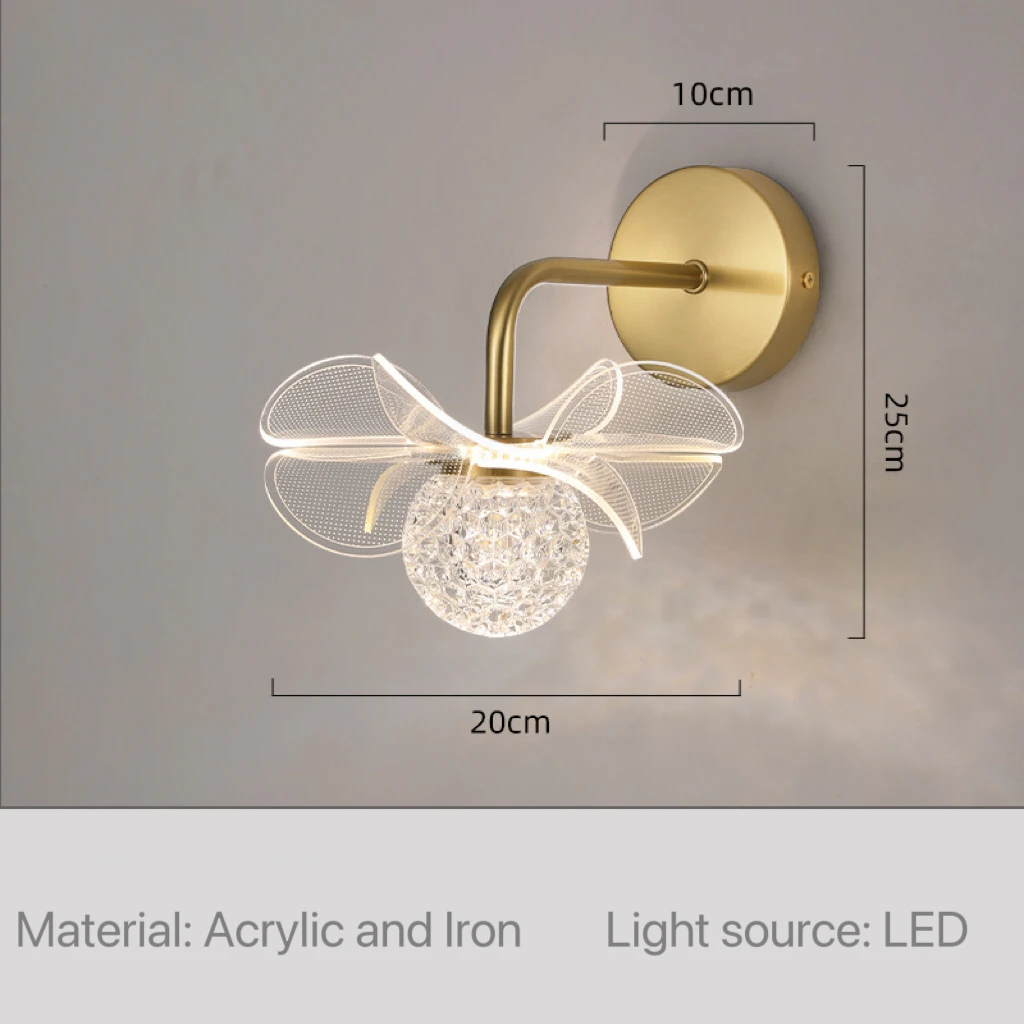 

Цветочные LED настенные светильники