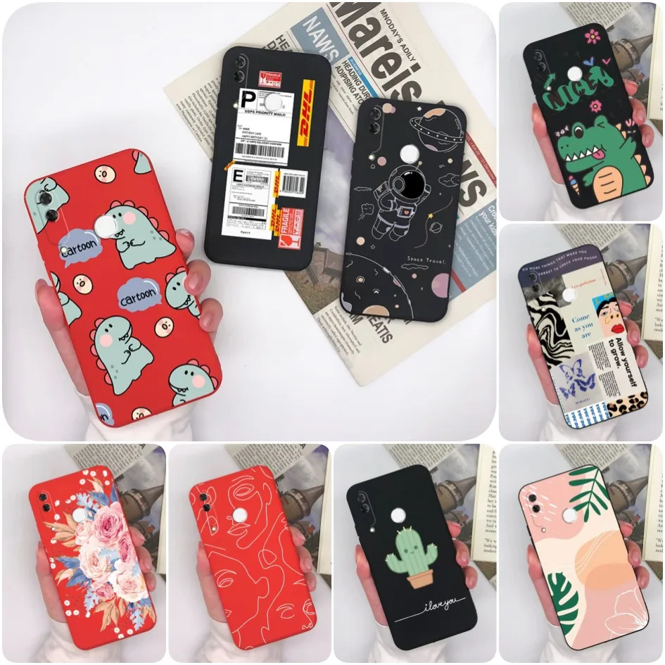 Милый противоударный силиконовый мягкий чехол с мультяшным рисунком астронавта динозавра для Itel S15Pro