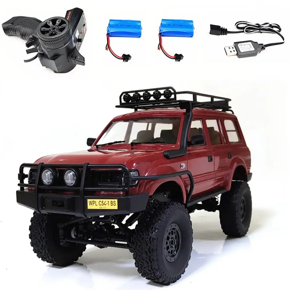 

C54-1 Rc Car Compatible For Wpl C54 Land Cruiser 4WD Lc80 Crawler Full Scale 260 Motor Off-Road Climbing Vehicle