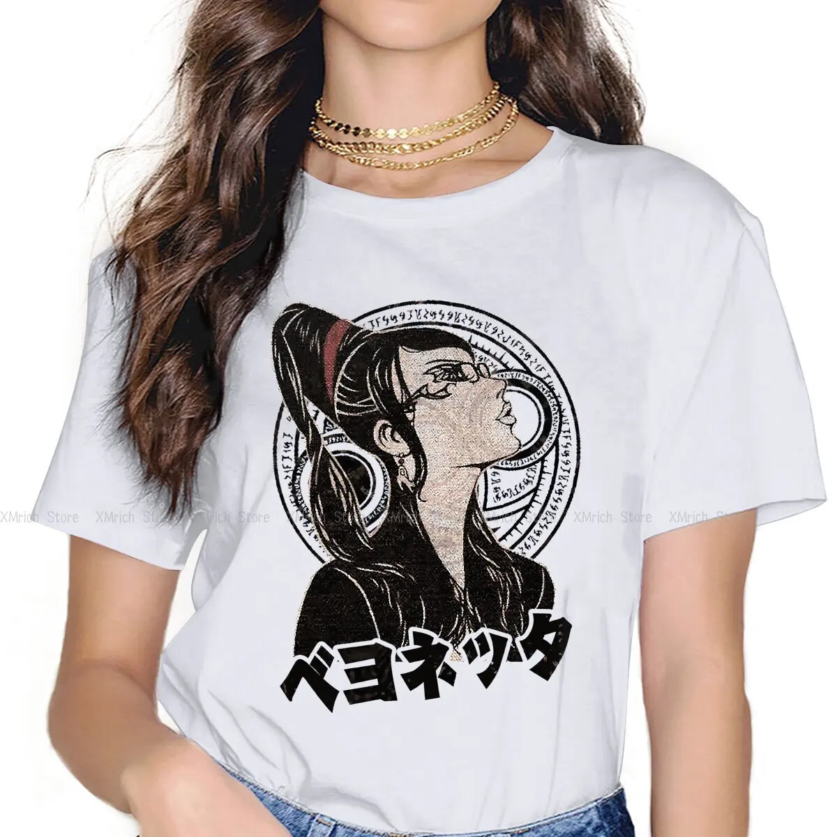 

The Witch 03 Classic Female Shirts Bayonetta Jeanne Game Large Vintage Women Top Harajuku Casual Feminine Blusas