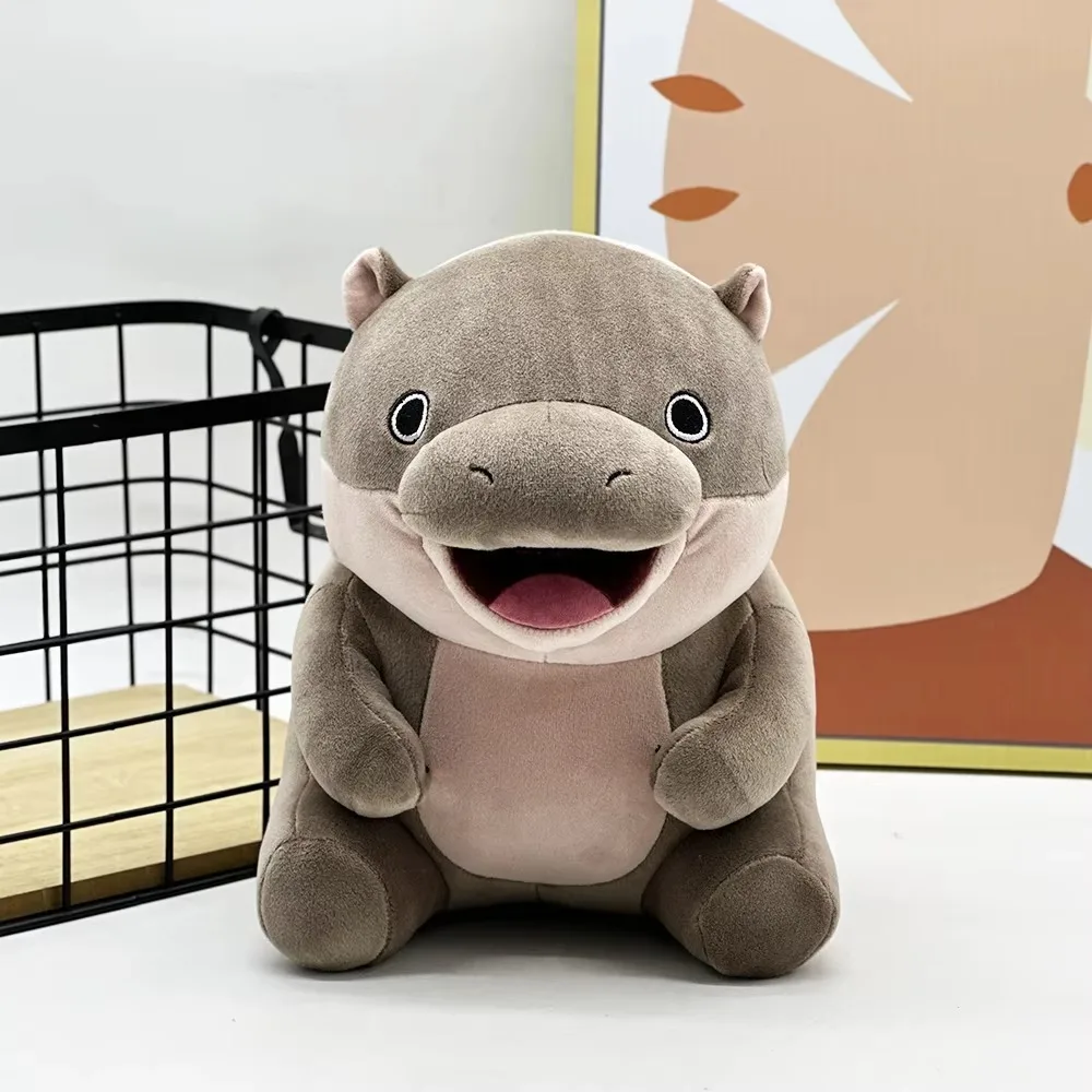 Новая плюшевая игрушка Hippopotamus Baby Moo Deng мягкая Hippo кавайная рюкзак