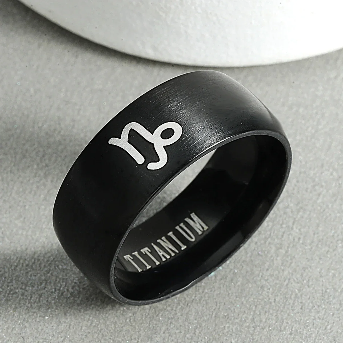 Personalised 12 Zodiac Ring Aries Taurus Gemini Cancer Virgo Libra Scorpius Sagittarius Capricornus Wedding Stainless Steel