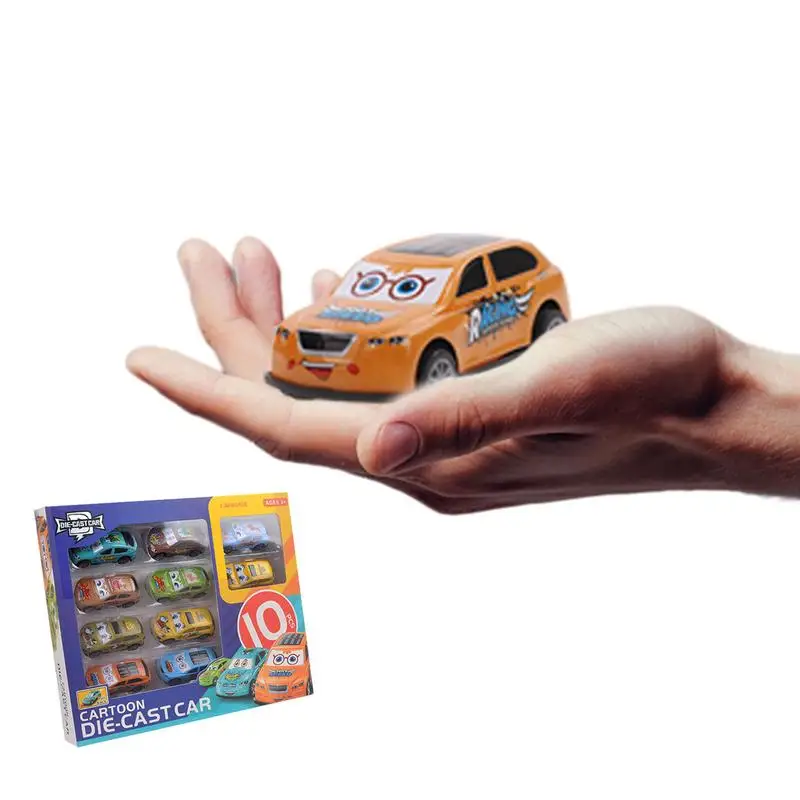 

Party Favor Car Toys Small Toy Car Vehicles Set Friction Powered Pull Back Vehicle Set Lightweight Alloy Iron Car Toys For