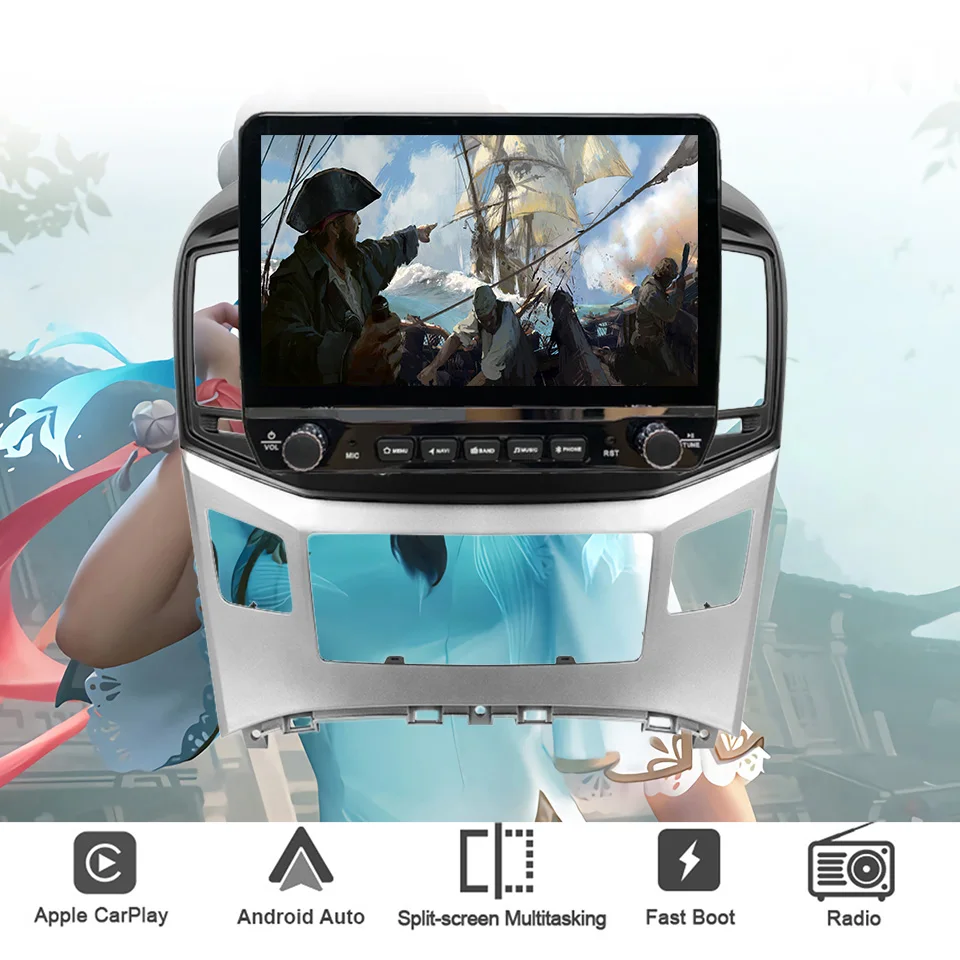 2Din Android 13 Автомагнитола мультимедийный ПК Планшет для Hyundai H1 Starex 2015-2018 GPS DVD видео