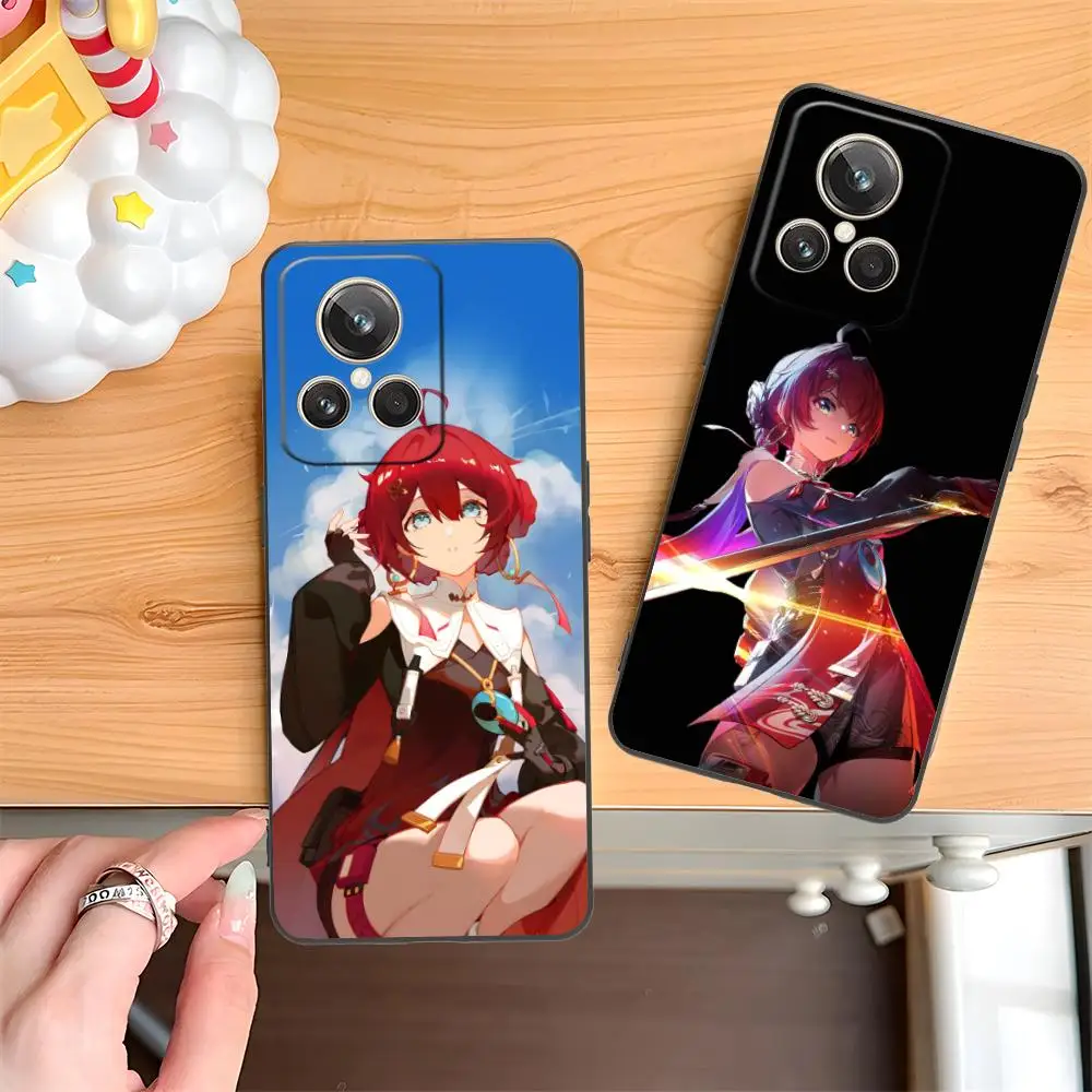 Фото Чехол для телефона Wuthering Waves Danjin для Realme 15 14 13 12 11 10 9 Pro Plus T i Lite 5G, мягкий противоударный чехол из ТПУ №4
