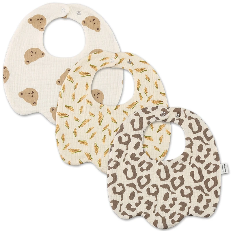 

Kid Bib Newborn Toddler Breathable Sweet Burp Cloth Baby Feeding Bibs Children Infant Soft Cotton Flower Boy Girls Saliva Towel
