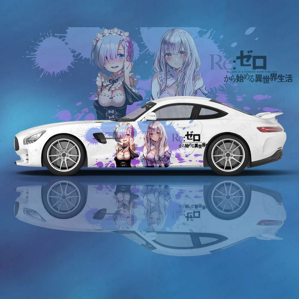

Японское аниме Re ZERO Girl Автомобильная оболочка Защитная искусственная креативная наклейка автомобильный внешний вид модификация декоративная наклейка