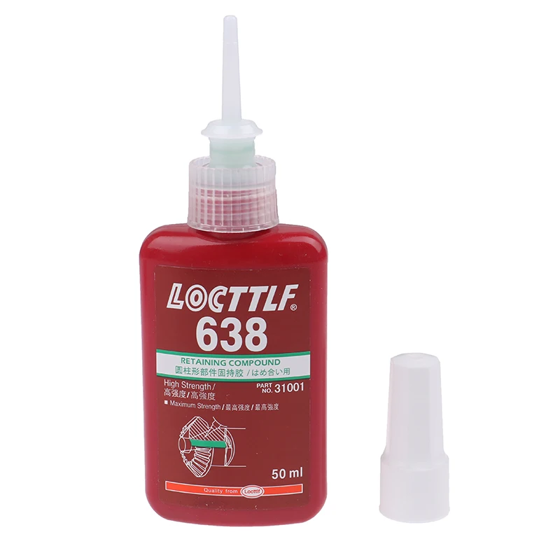 

638 50 ML Cylindrical Retainer Locking Adhesive Metal Screw Anaerobic Adhesive Thermal Strength Environment Glue