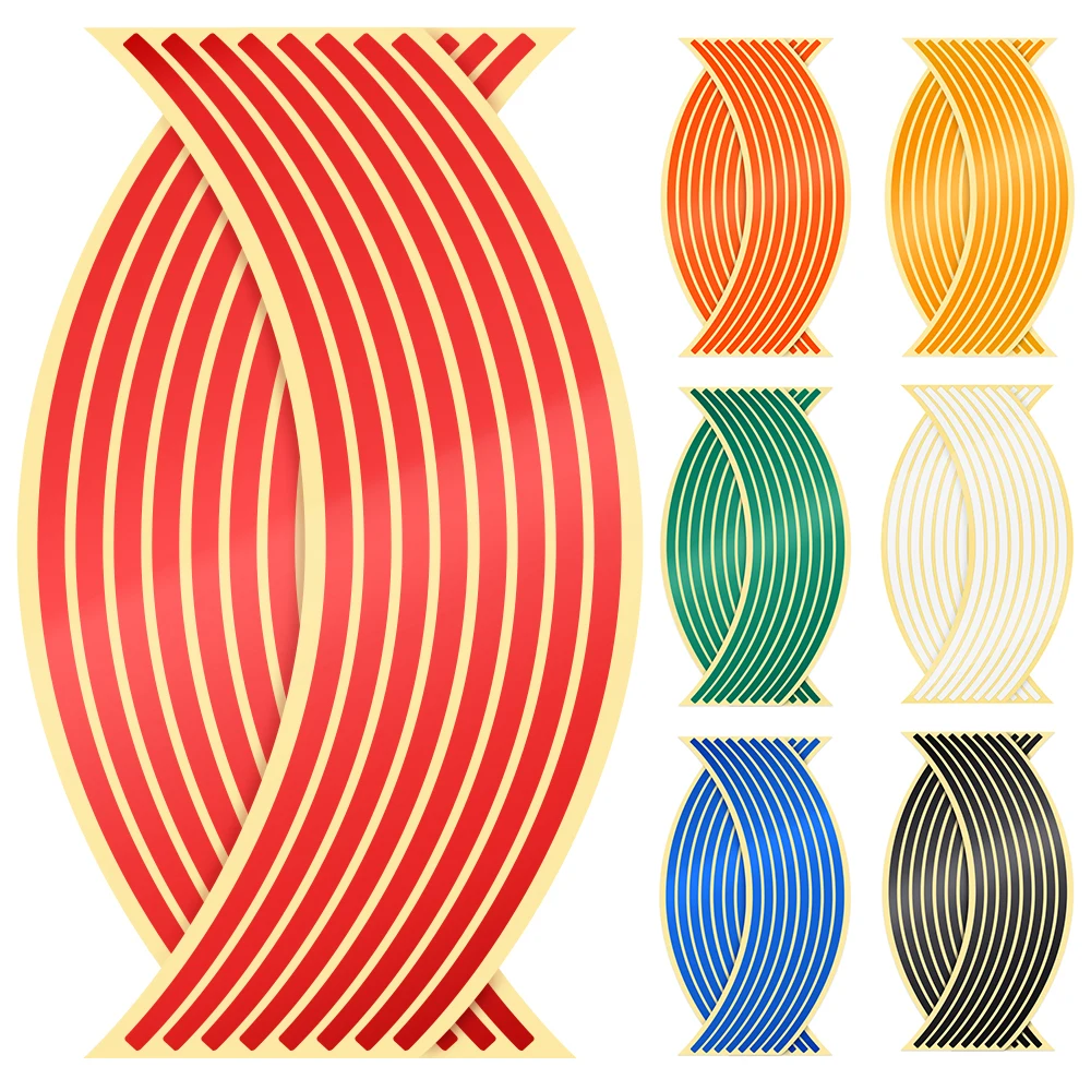 

Светоотражающая полосатая лента на обод колеса, наклейки на велосипед и мотоцикл для Honda, для Kawasaki Z800, Z750, для YAMAH AMT09, MT10, R1, MT07