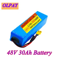 free shipping 13s3p 48v 30ah 1000w 100000mah lithium ion battery pack e bike electric bicycle scooter with bms