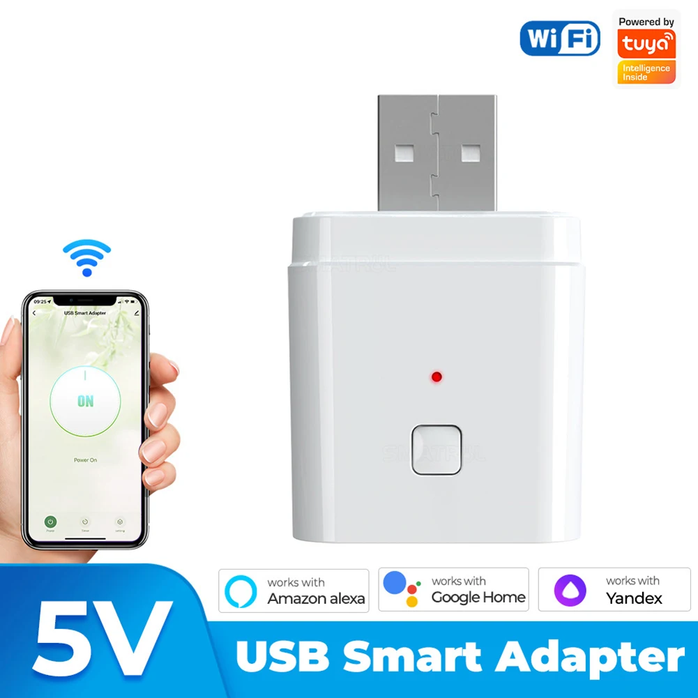 

Мини-USB-адаптер Tuya с таймером и функцией обратного отсчета