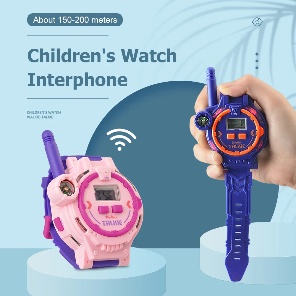 

7 In 1 Walkie Talkie Horloge Kompas Childeren Draadloze Interactieve Intercom Speelgoed Multi-Functionele Outdoor Draagbare Walk