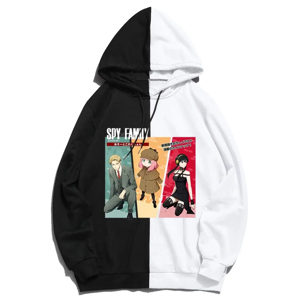 

Spy X Family Anime Hoodie Korean Fashion Hoody Spring Fleece Hooded Tops Yor and Loid Pullovers Girls Clothes Anya Kawaii Hoody