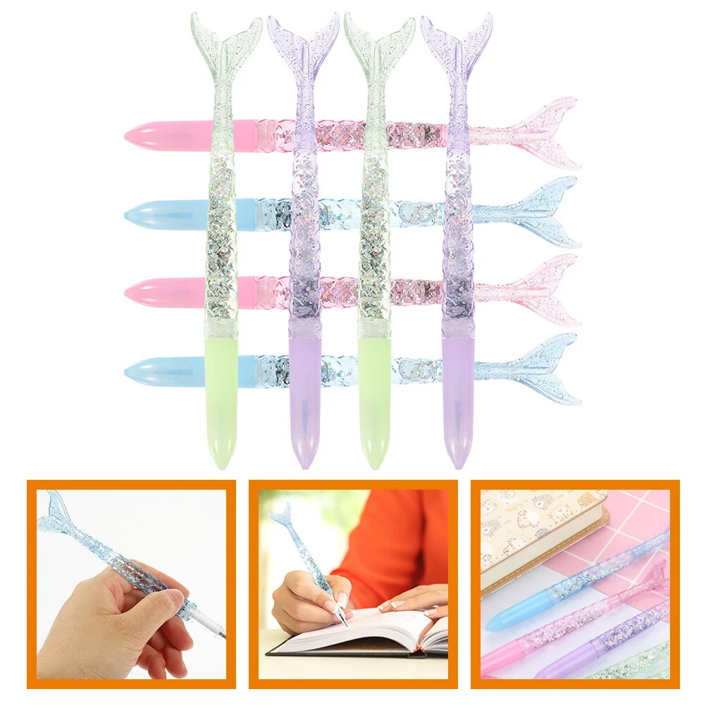 

8 шт., детские ручки с блестками