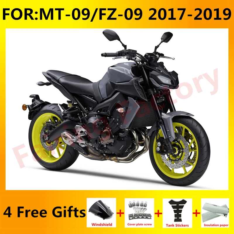 

New ABS Motorcycle Whole Fairings Kit fit for MT-09 17 18 19 MT 09 FZ-09 FZ 2017 2018 2019 Bodywork fairing kits set grey black