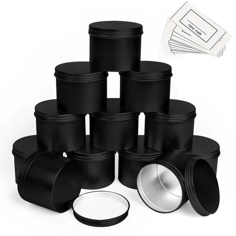 

Containers Spice Candle 12/24/48pcs Storage Box Silver Aluminum Round With Empty Screw Cans Gold Black Candy Lid Tins